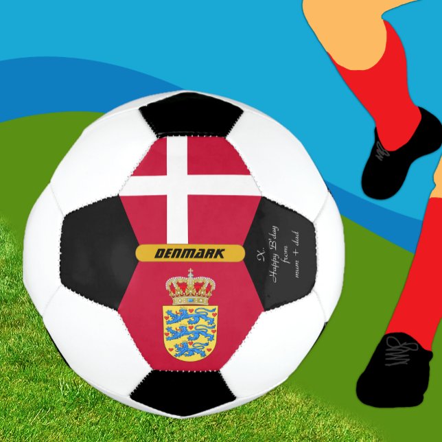 Denmark Personalised, Flag, Photo Soccer Ball (Creator Uploaded)