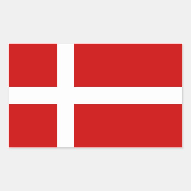 Denmark Rectangular Sticker (Front)