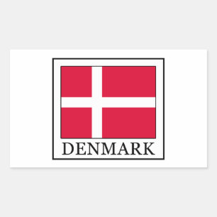 Denmark Rectangular Sticker