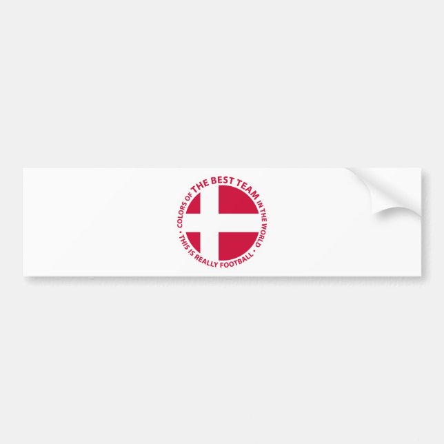 Denmark Shield Bumper Sticker (Front)