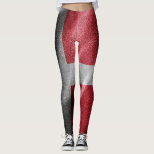 Denmark silk flag leggings
