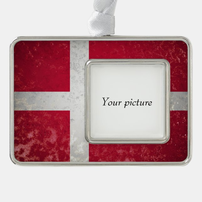 Denmark Silver Plated Framed Ornament (Front)