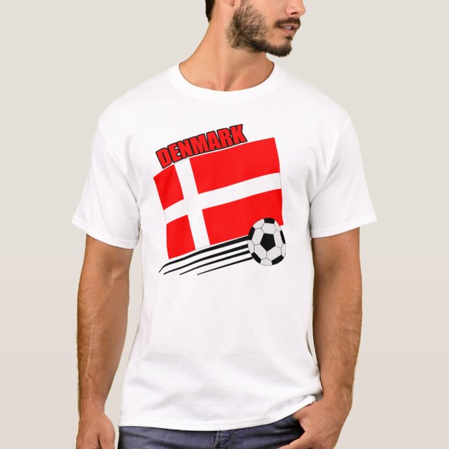 Denmark - Soccer Team T-Shirt (Front)