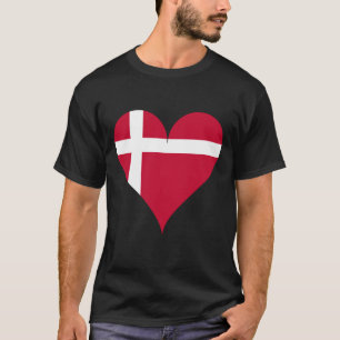 DENMARK Special Customisable Black Tourist T-Shirt