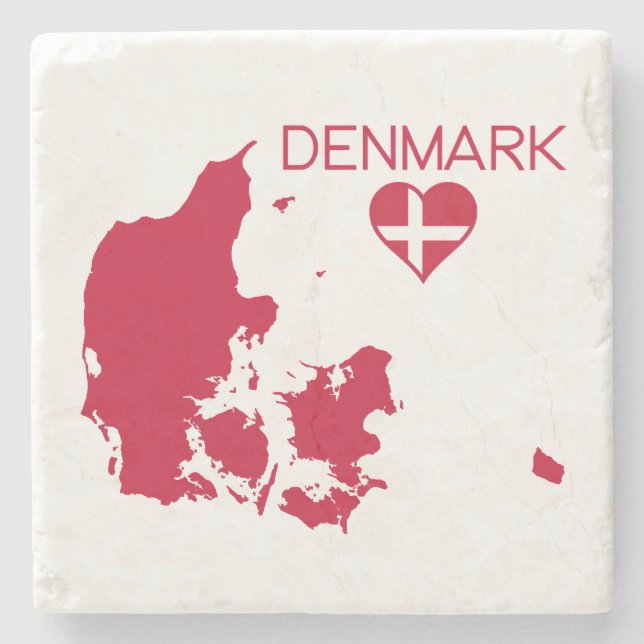 Denmark Stone Coaster (Front)