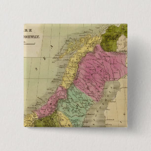Denmark, Sweden and Norway 15 Cm Square Badge