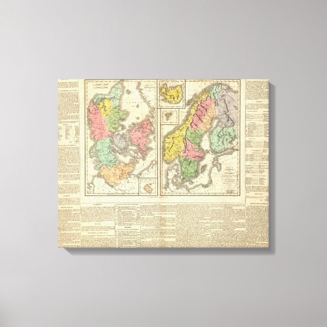 Denmark, Sweden, and Norway Canvas Print (Front)