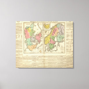 Denmark, Sweden, and Norway Canvas Print