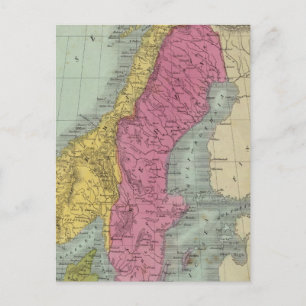 Denmark Sweden and Norway Postcard