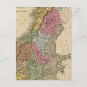 Denmark, Sweden, Norway Postcard