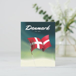 Denmark "To ski" Travel poster