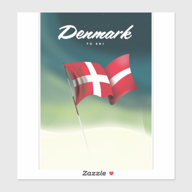 Denmark "To ski" Travel poster (Sheet)