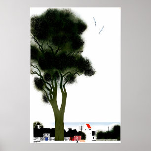 Denmark Travel Poster Danish Art Print