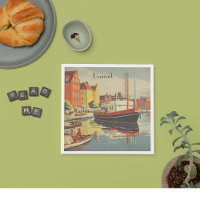 Denmark Vintage Travel Poster customisable