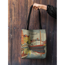 Denmark Vintage Travel Poster customisable