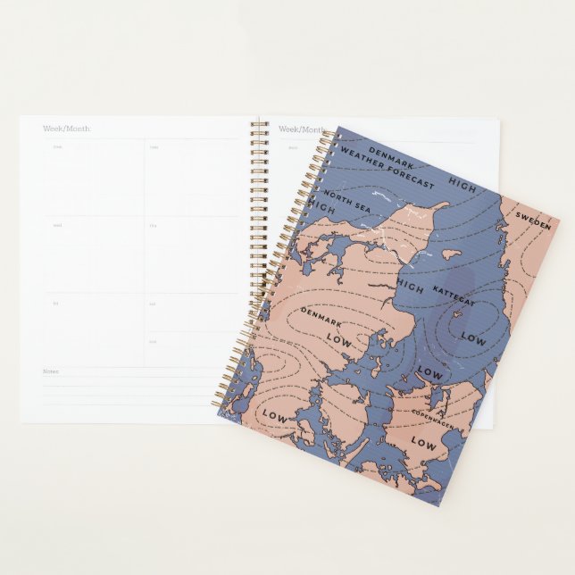 Denmark Vintage Weather forecast Planner (Display)