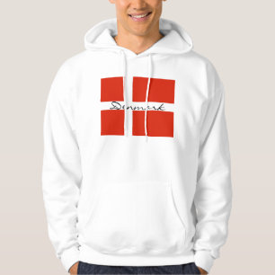Denmark with Dannebrog Hoodie