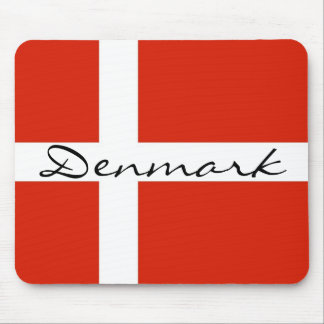 Denmark with Dannebrog Mouse Mat