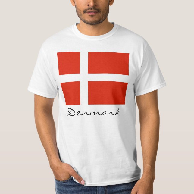 Denmark with Dannebrog T-Shirt (Front)