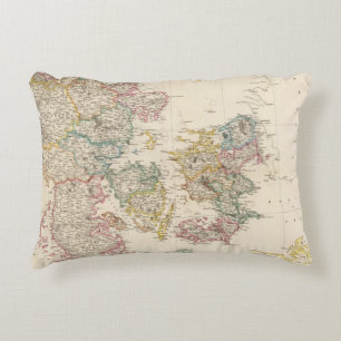 Denmark with inset map of Iceland Decorative Cushion