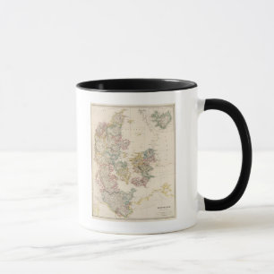 Denmark with inset map of Iceland Mug