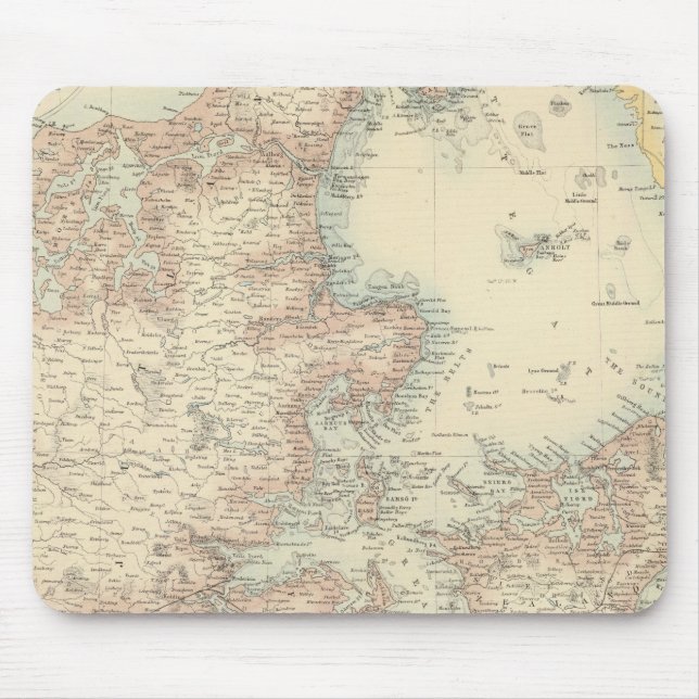 Denmark with Schleswig and Holstein Mouse Mat (Front)