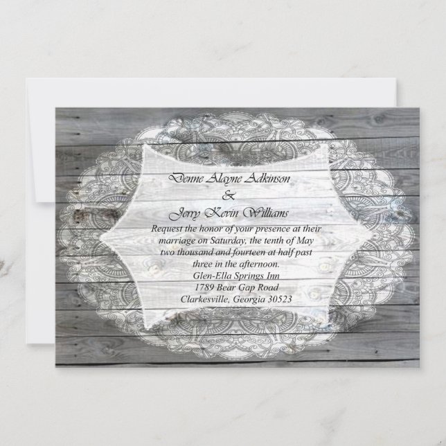 Denne Adkinson Kevin Williams Invite (Front)