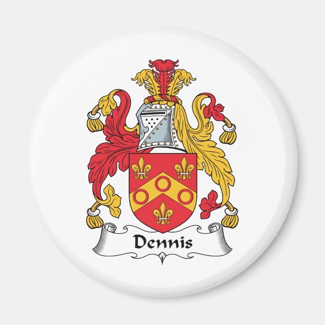 Dennis Family Crest Magnet (Front)