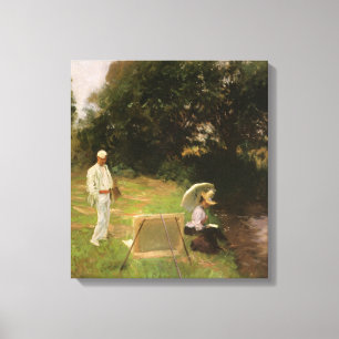 Dennis Miller Bunker Painting at Calcot by Sargent Canvas Print