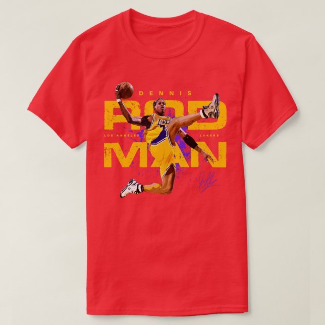 Dennis Rodman Lakers T-Shirt (Design Front)