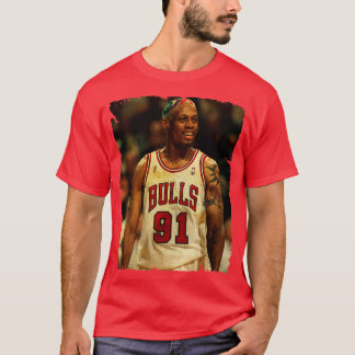 Dennis Rodman Vintage Design Of Basketball 5 T-Shirt