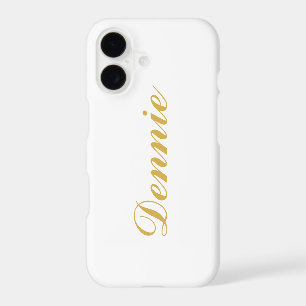 Dennis Typography Gold Script Personalised Gift