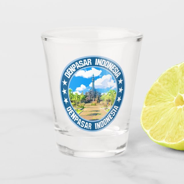 Denpasar                                           shot glass (Front)