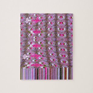 Dense and Intricate Abstract Pattern Art Print Jigsaw Puzzle