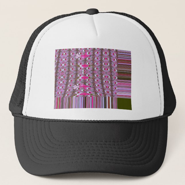 Dense and Intricate Abstract Pattern Art Print Trucker Hat (Front)