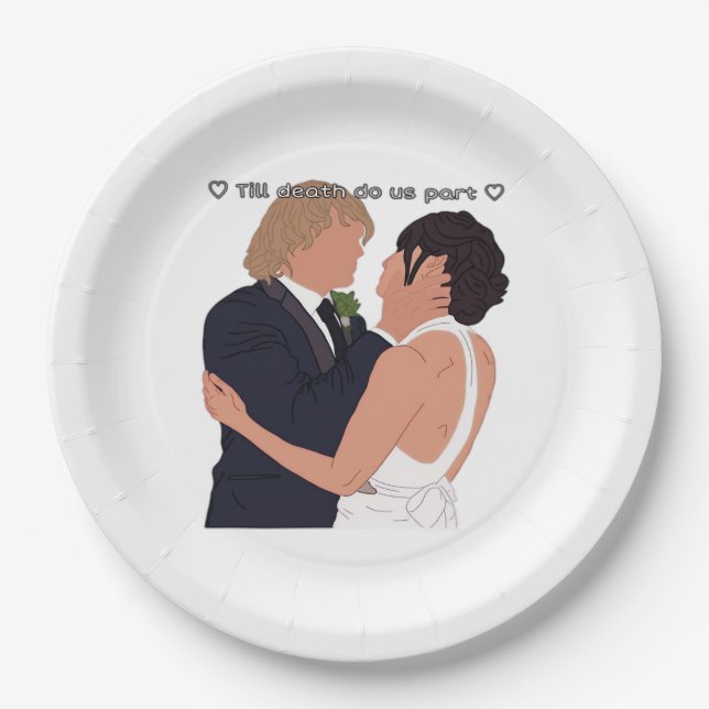 Densi – Till Death Do Us Part Parody Edition Paper Plate (Front)