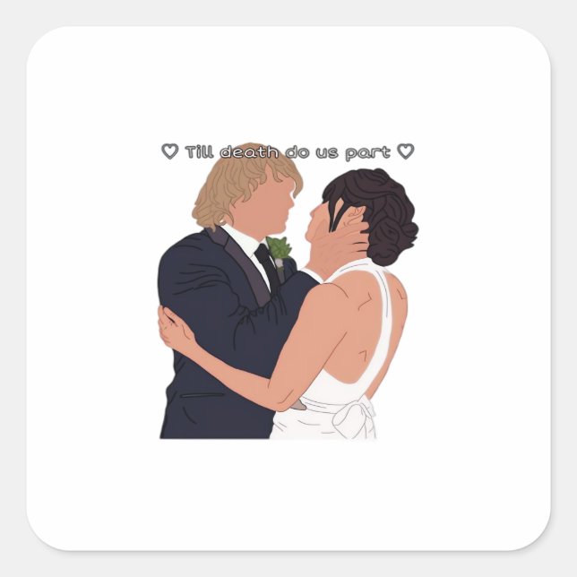 Densi – Till Death Do Us Part Parody Edition Square Sticker (Front)