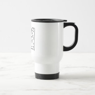dent jaggy design travel mug
