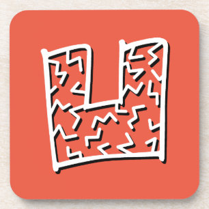 dent jaggy pattern coaster