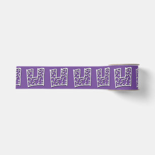 dent jaggy pattern grosgrain ribbon