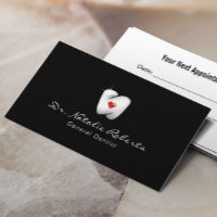 Dental 3D Heart Tooth Logo Professional Dentist