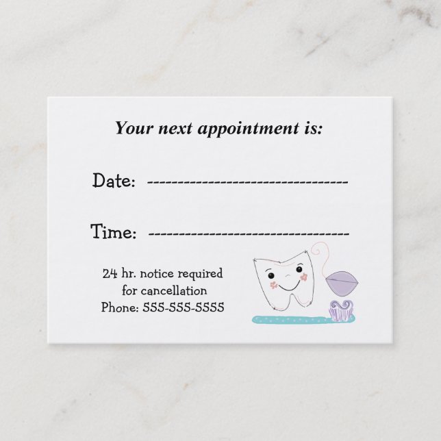 Dental Appointment (Front)