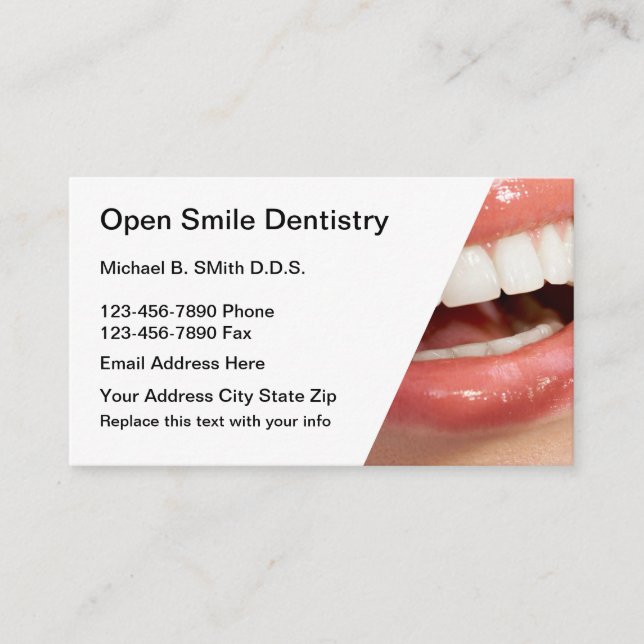 Dental Appointment Businesscards (Front)