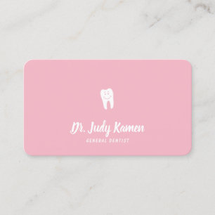 Dental Appointment Card   Dentist Pale Pink