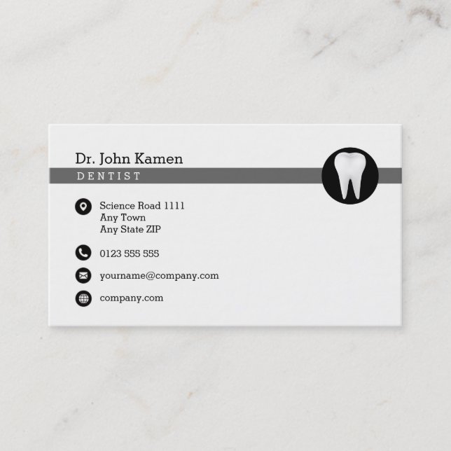 Dental Appointment Card | Professional Classy (Front)