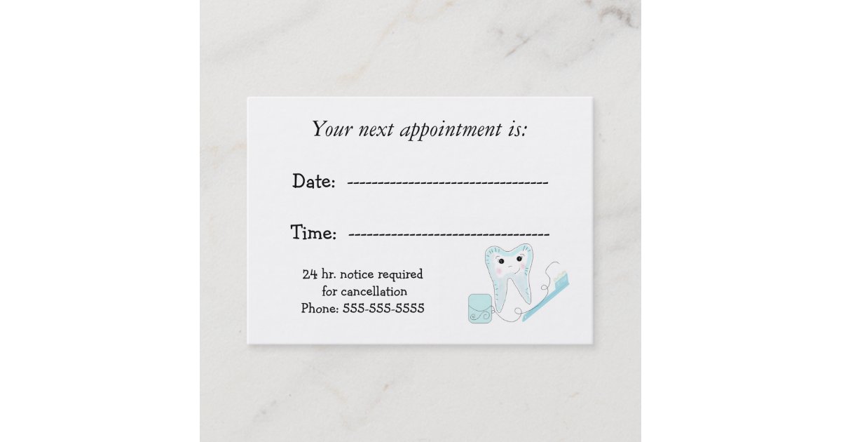 Dental Appointment Reminder Zazzle