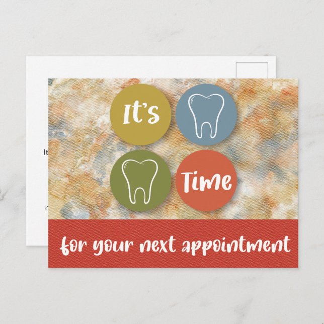 Dental Appointment Reminder Postcard (Front/Back)