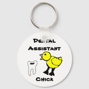 Dental Assistant Chick Keychain