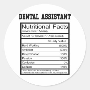 Dental Assistant Classic Round Sticker