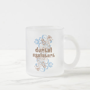 Dental Assistant Cute Gift Frosted Glass Coffee Mug